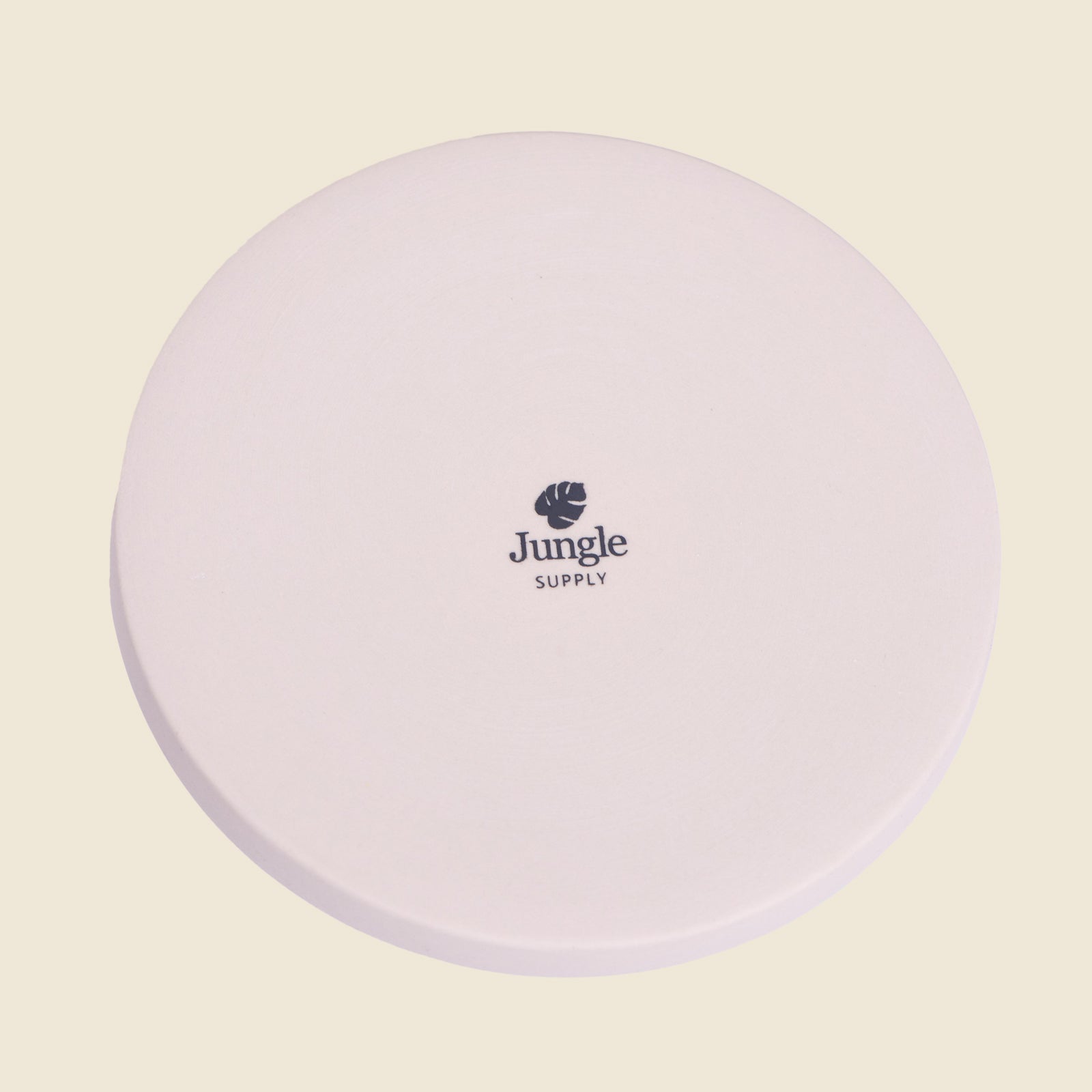 Medium Beige Saucer - Jungle Supply
